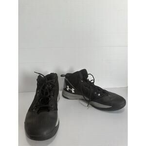 US Size 11.5- Under Armour Basketball Silver & Black